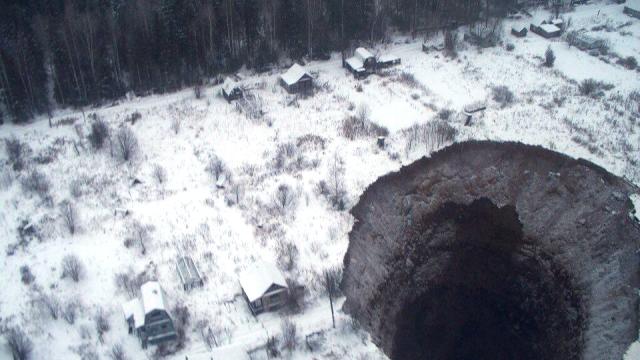 The Gates Of Hell Just Opened In Russia With This Massive Sinkhole