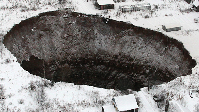 The Gates Of Hell Just Opened In Russia With This Massive Sinkhole