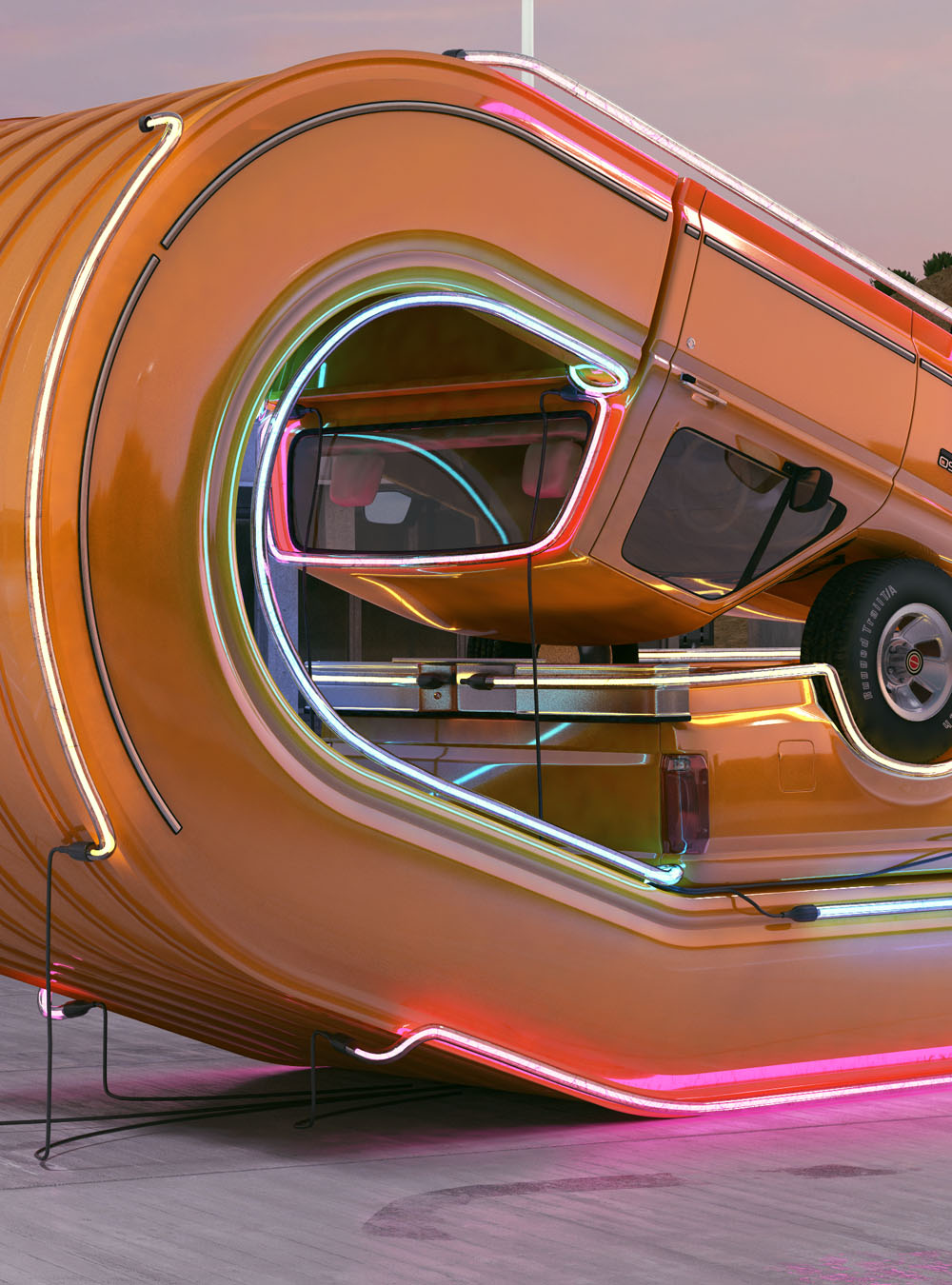 Cool Renders Of Trucks Bending Beyond The Laws Of Physics