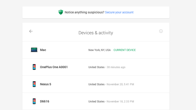 Google’s New Dashboard Shows You All The Devices Using Your Account