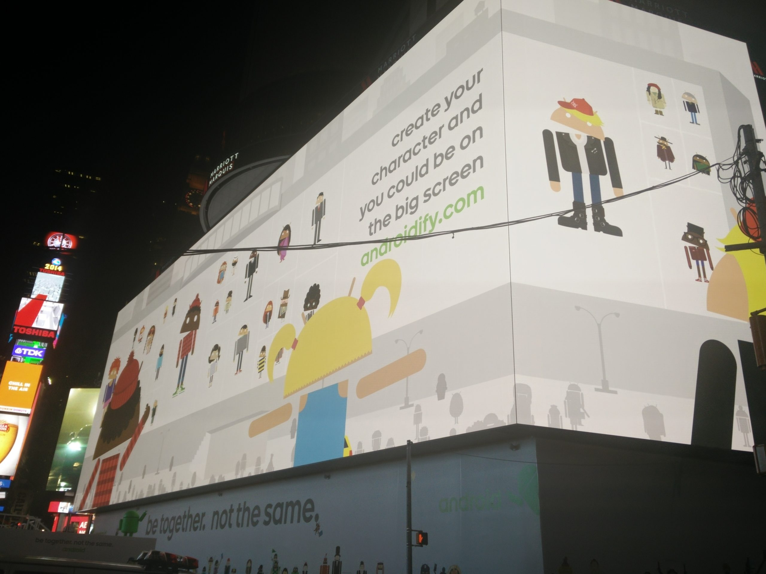 Google’s Android Billboard In Times Square Is Freaking Gigantic
