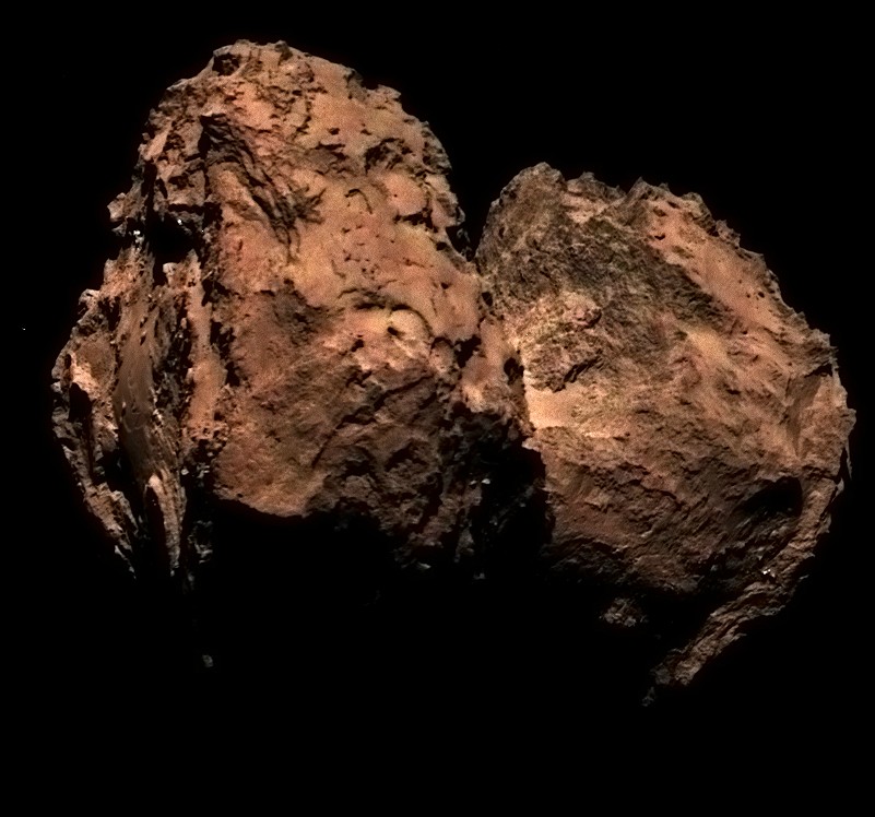 The First True Colour Image Of Comet 67P Taken By The Rosetta Spacecraft