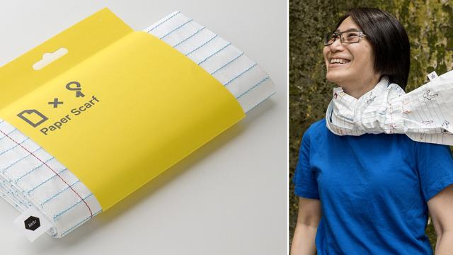 Believe It Or Not, This Paper Scarf Will Actually Help Keep You Warm