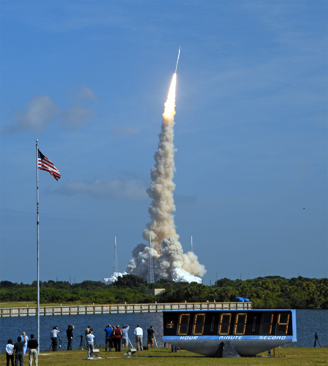NASA's historic countdown clock is ticking again for Florida launch  spectators
