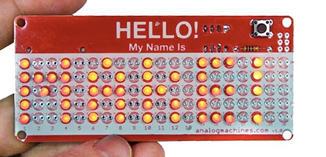 People Might Actually Care Who You Are Thanks To This DIY LED Nametag