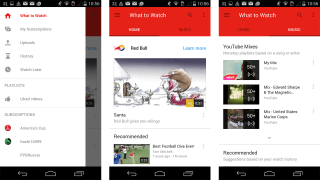 YouTube’s Had A Material Design Makeover