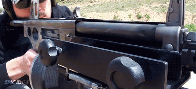 Slow-Motion Cutaway Video Shows How A Fully Automatic Shotgun Works