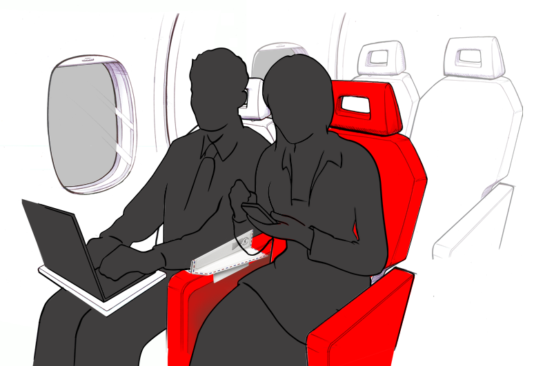 The Genius Way To Put A Stop To Aeroplane Armrest Battles For Good