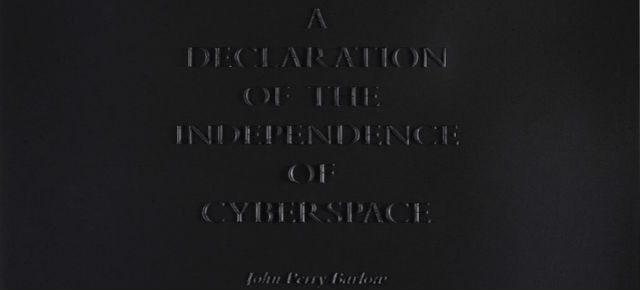 You Can Buy The Declaration Of The Independence Of Cyberspace On Vinyl
