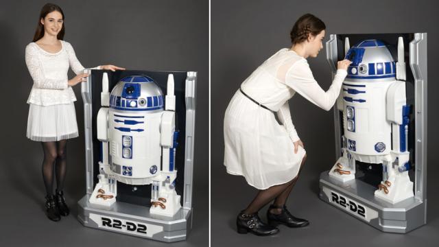 This Life-Size Wall-Hugging Figure Is Actually Only Half An R2-D2