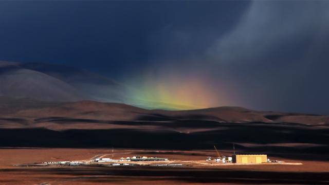 This Rare Rainbow Appeared Over The Desert At 2900m Above Sea Level