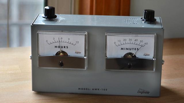 A Retro Analogue Voltmeter Clock Perfect For A Mad Scientist’s Lab