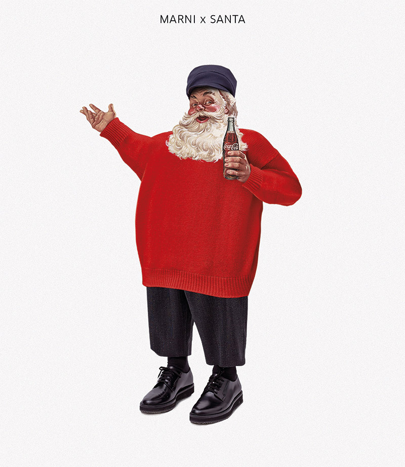 Designer Postcards Turn Santa Into Fashion Whore