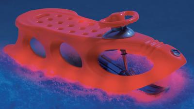 A Glowing LED-Lit Sled Keeps You On The Slopes All Night Long