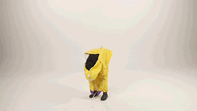 This Hazmat Suit Peels Off Like A Big, Yellow, Ebola-Covered Glove