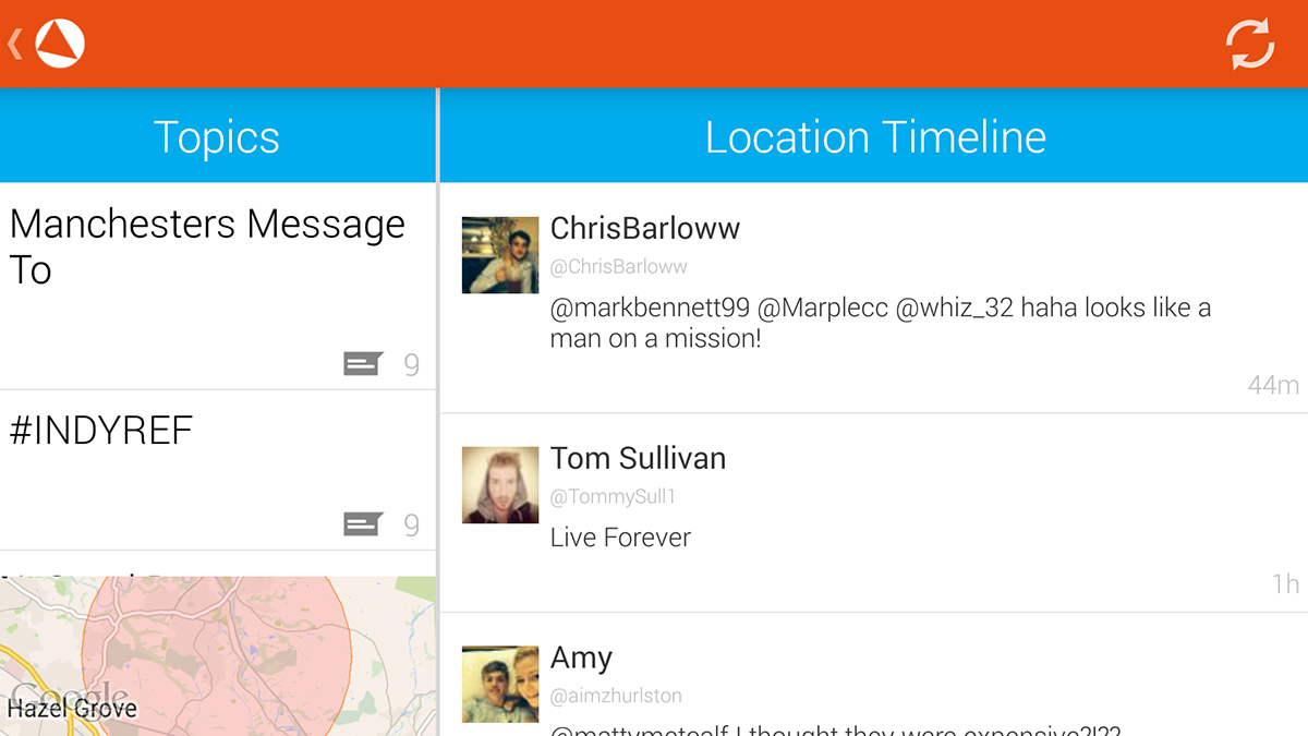 Search For Tweets By Location With Castround