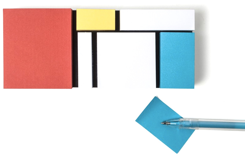 Mondrian Sticky Notes Make Every Reminder A Masterpiece