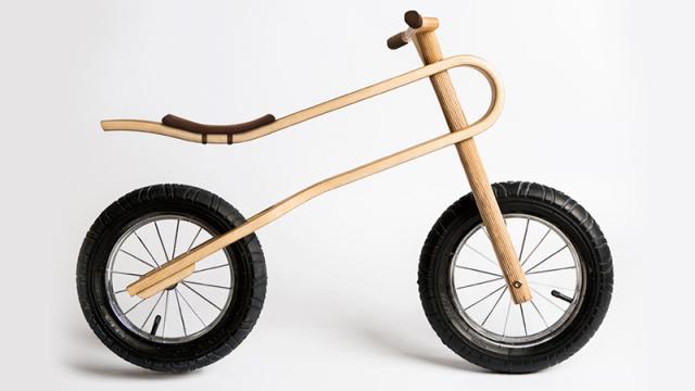 Kids Will Always Have A Comfy Ride On This Curvy Plywood Balance Bike