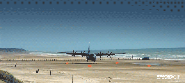 The C-130 Hercules Can Land And Take Off Anywhere — Including This Beach