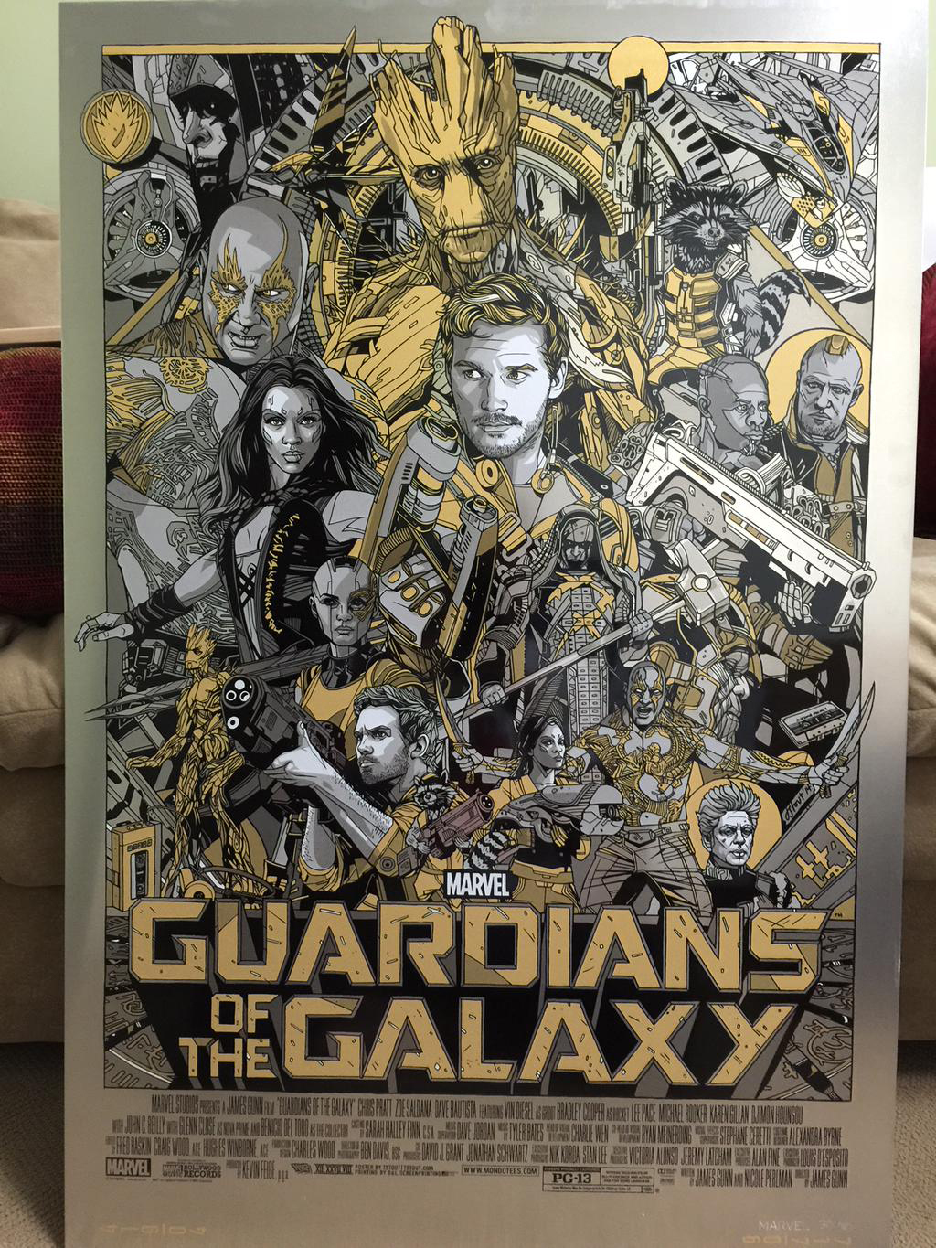 All I Want For Christmas Is This Giant Guardians Of The Galaxy Metal Poster