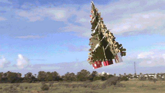 Spread Holiday Cheer Even Farther With This Flying Christmas Tree