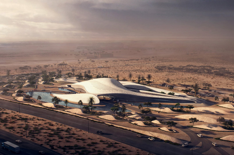 New Building In The Arabian Desert Looks Like An Alien Spaceship Fleet