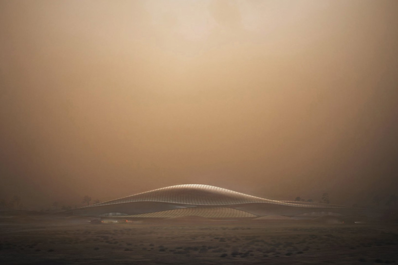 New Building In The Arabian Desert Looks Like An Alien Spaceship Fleet