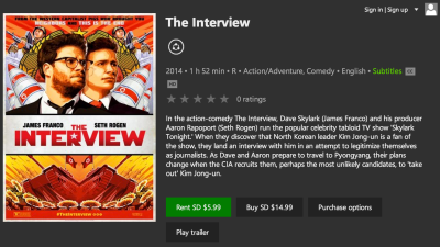 ‘The Interview’ Released On YouTube, Google Play And Xbox Video In The US