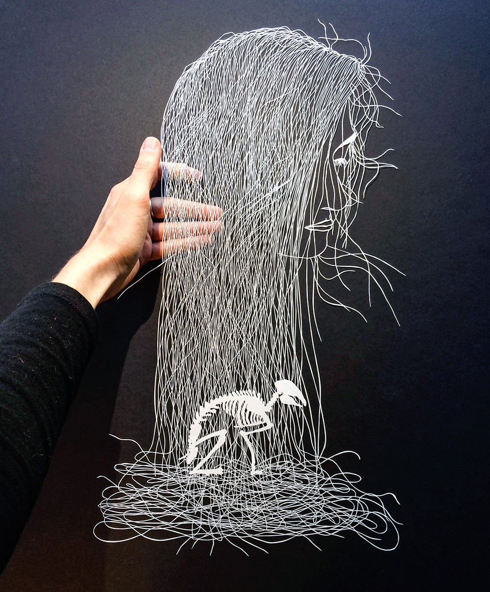 Amazing Drawings Are Actually Made Of Insanely Complex Cut Paper