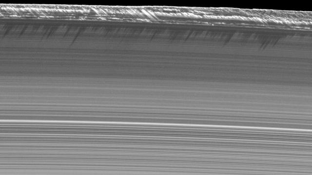 Three-Kilometre-High Structures Rising On Saturn’s Rings
