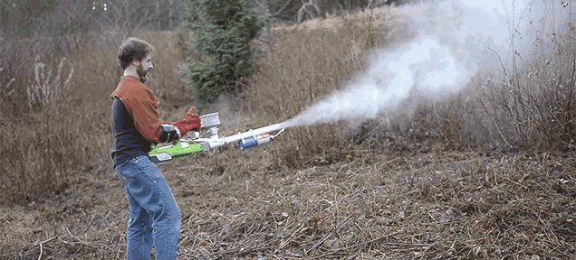Some Guy Made A Corn Starch Flamethrower But You Definitely Shouldn’t
