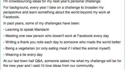 What Should Mark Zuckerberg’s New Year’s Resolution Be?
