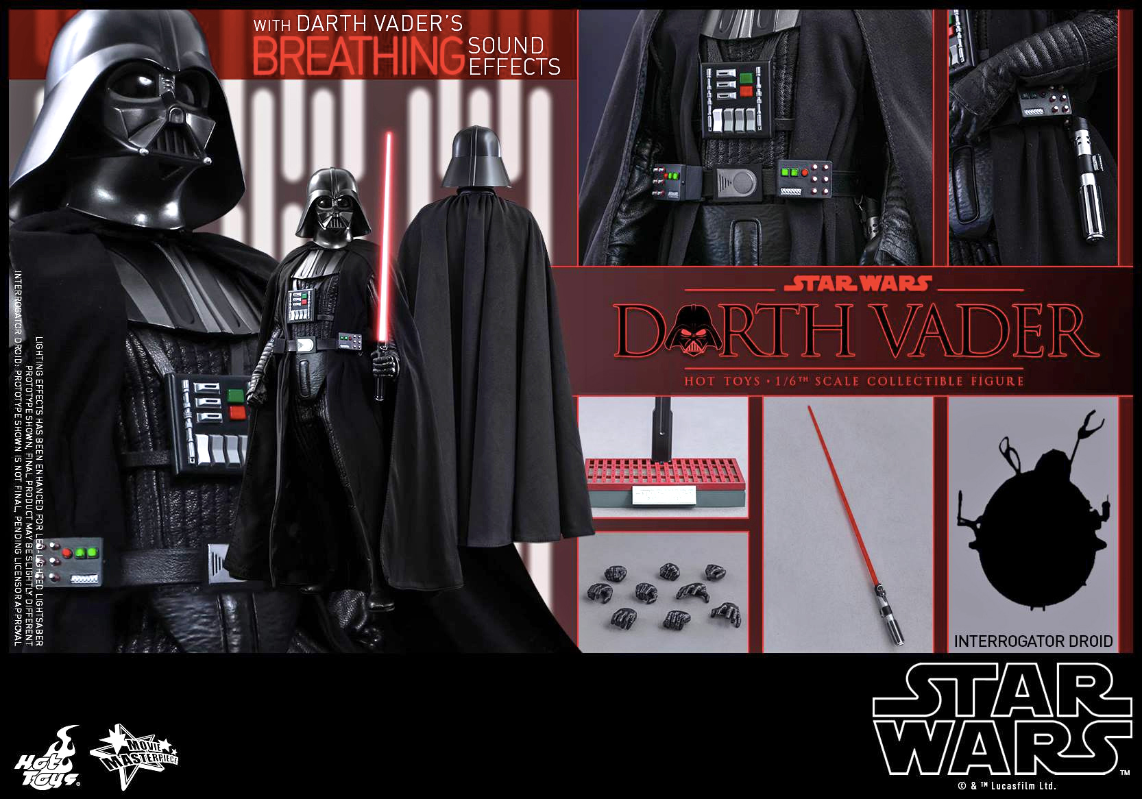 The Definitive Darth Vader Figure Even Has His Iconic Breathing Sounds