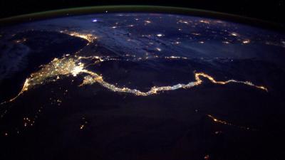 From Space, The Nile Looks Like A Cosmic King Cobra Made Of Light