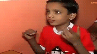 Awesome Kids Solve Maths Calculations Shaking Their Fingers In The Air