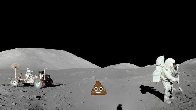 There’s Poop On The Moon