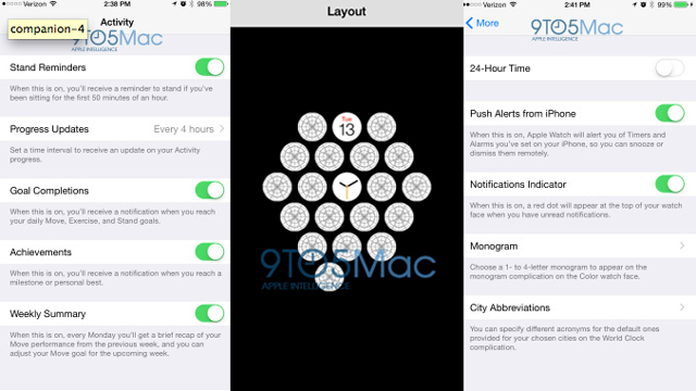 Leaked Companion App Spills Details On The Apple Watch
