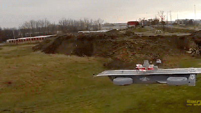 Guys Take Off And Land Planes On A Flying Avengers’ Helicarrier Drone