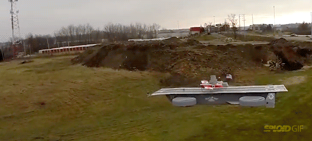 Guys Take Off And Land Planes On A Flying Avengers’ Helicarrier Drone