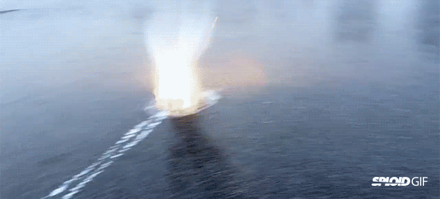 This Is What Happens When You Launch A Rocket Under A Frozen Lake