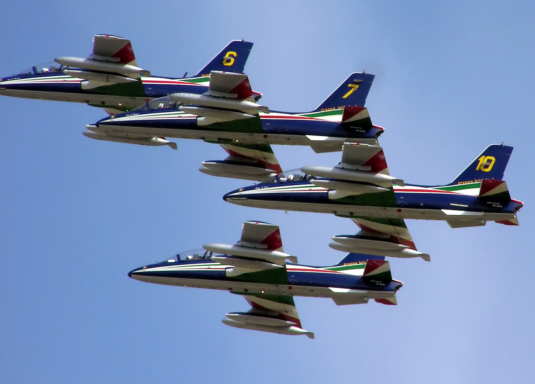 Watch Seven Jets Landing In Perfect Formation