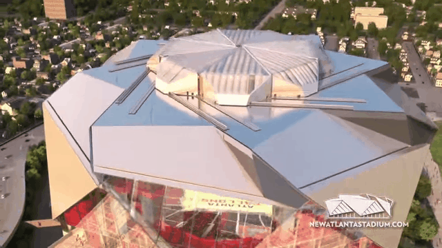 A Closer Look At The Retractable Roof Of A New Stadium