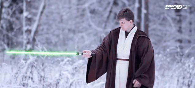 Fun Video Shows How Silly This Star Wars Shaped Lightsaber Stuff Can Get