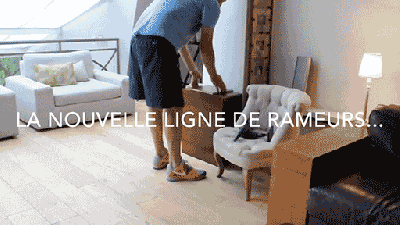 Watch This Tiny Side Table Transform Into A Full-On Rowing Machine