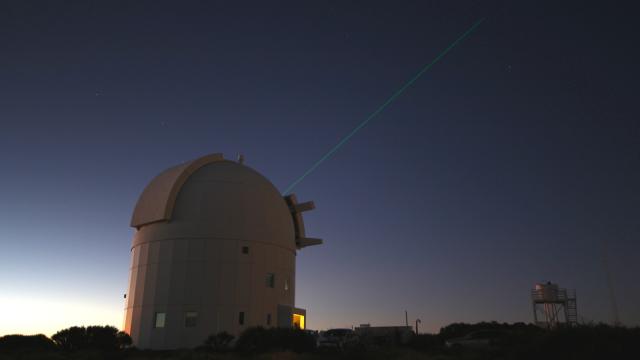 This Telescope Is Shooting A Laser Right At The ISS
