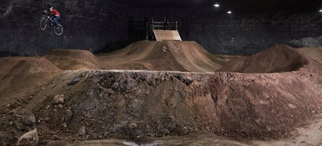 This Huge BMX Park Is Hidden 30 Metres Underground In An Abandoned Mine 