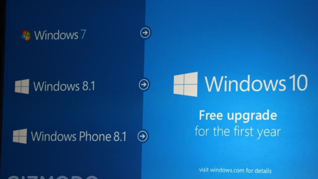Windows 10 Is A Free Upgrade For The First Year