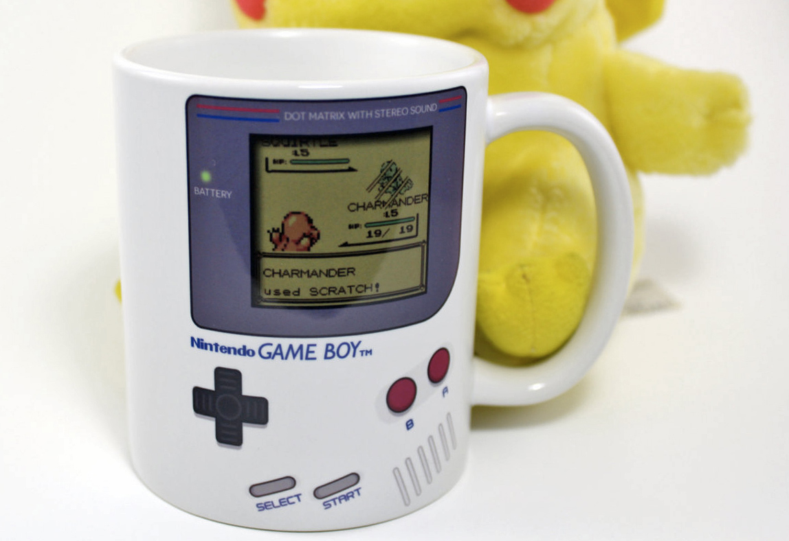 Game Boy Pokemon Mugs, Because Caffeine Is Your Real Champion