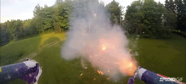 Watch A Drone Shoot Fireworks At People From The Drone’s Point Of View
