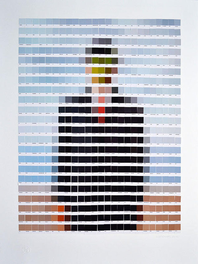Classic Paintings Recreated Using Pantone Colour Chips